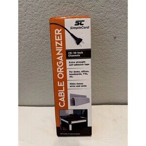 SimpleCord Cable Organizer (5) 16 Inch Channels